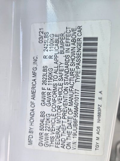 2021 Acura TLX A-Spec Package SH-AWD