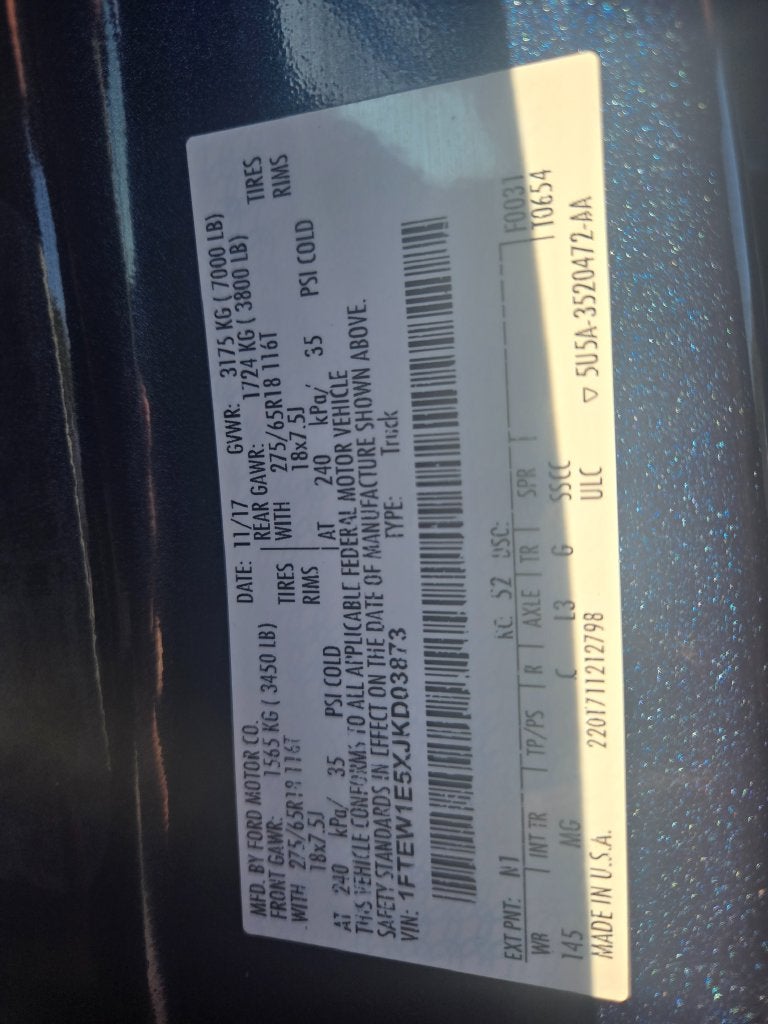 2018 Ford F-150 XLT