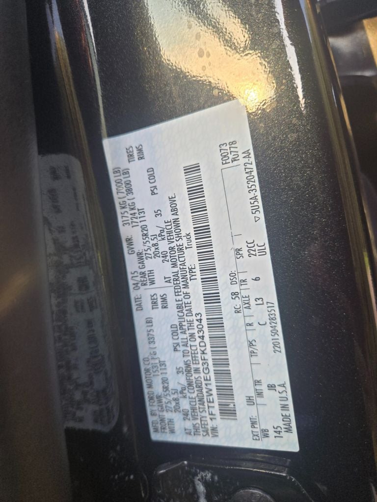 2015 Ford F-150 XLT
