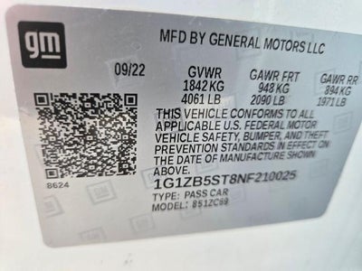 2022 Chevrolet Malibu LS 1LS