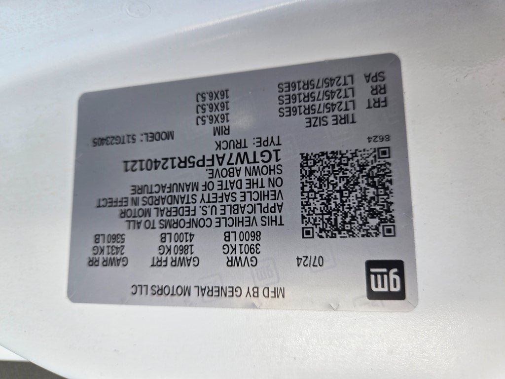 2024 GMC Savana 2500 Work Van