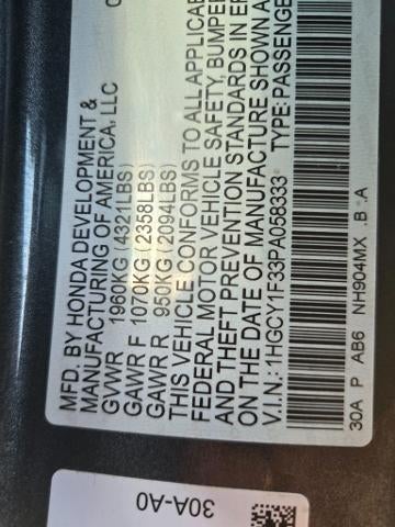 2023 Honda Accord EX