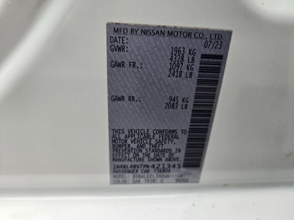 2023 Nissan Altima 2.5 S