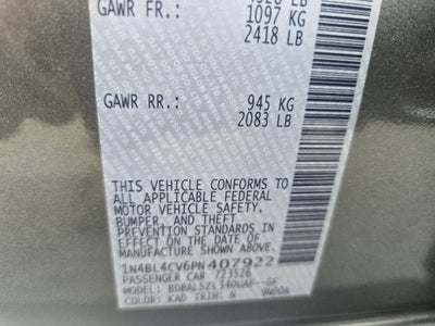 2023 Nissan Altima 2.5 SR