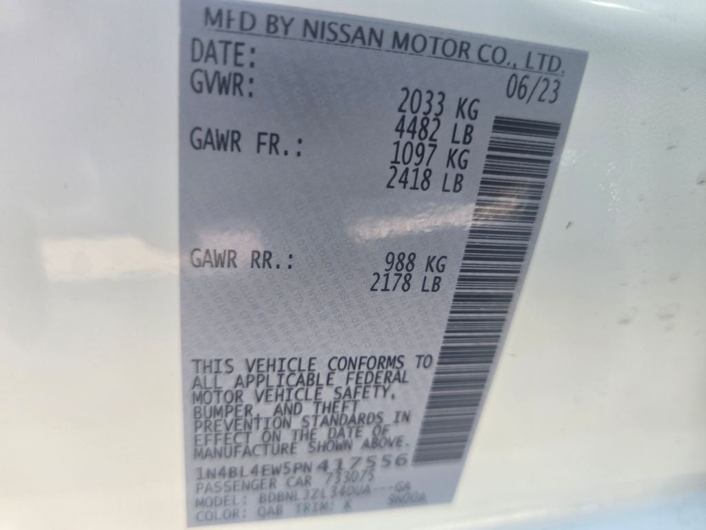 2023 Nissan Altima 2.5 SL