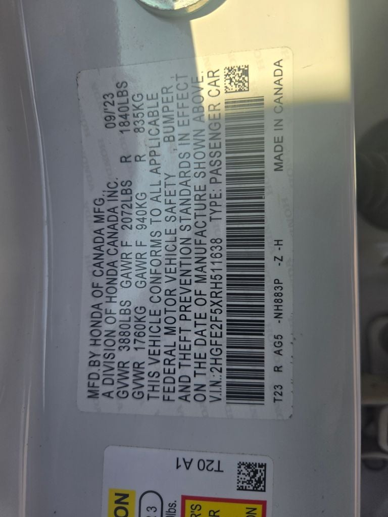 2024 Honda Civic Sport