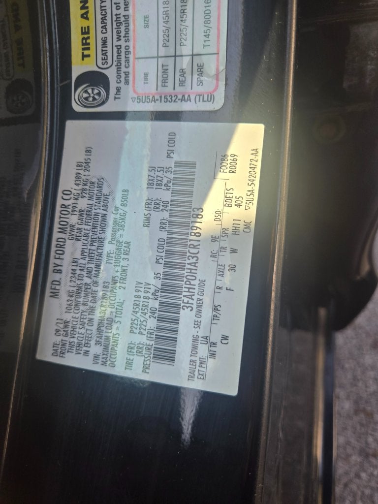 2012 Ford Fusion SE