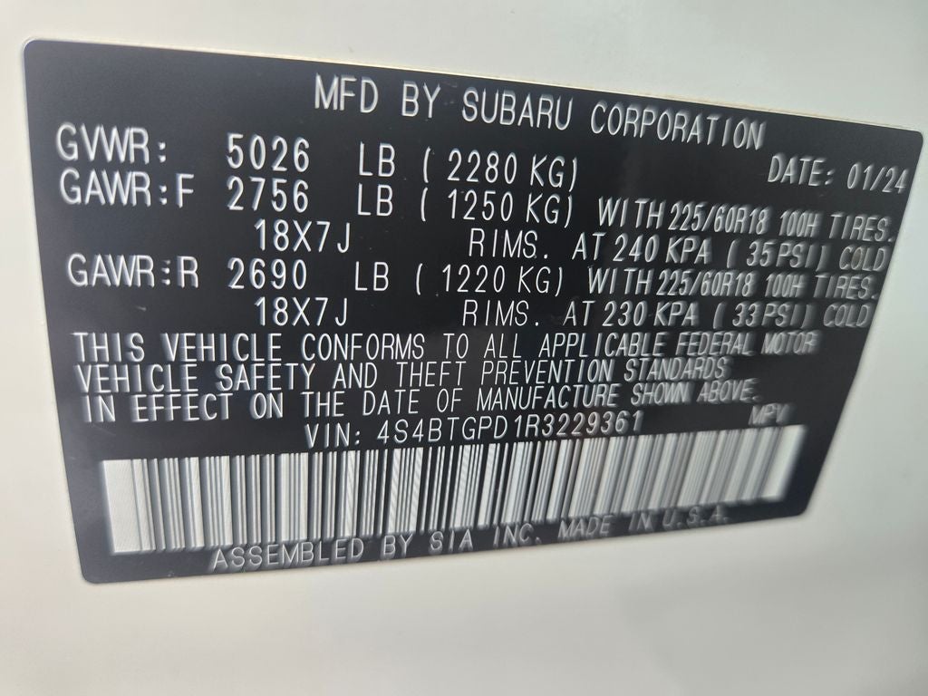 2024 Subaru Outback Touring XT