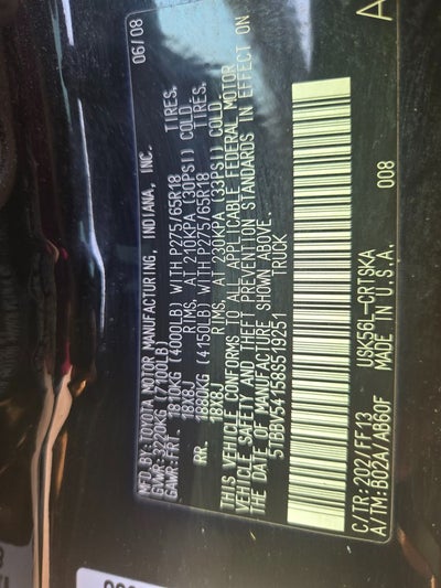 2008 Toyota Tundra Base