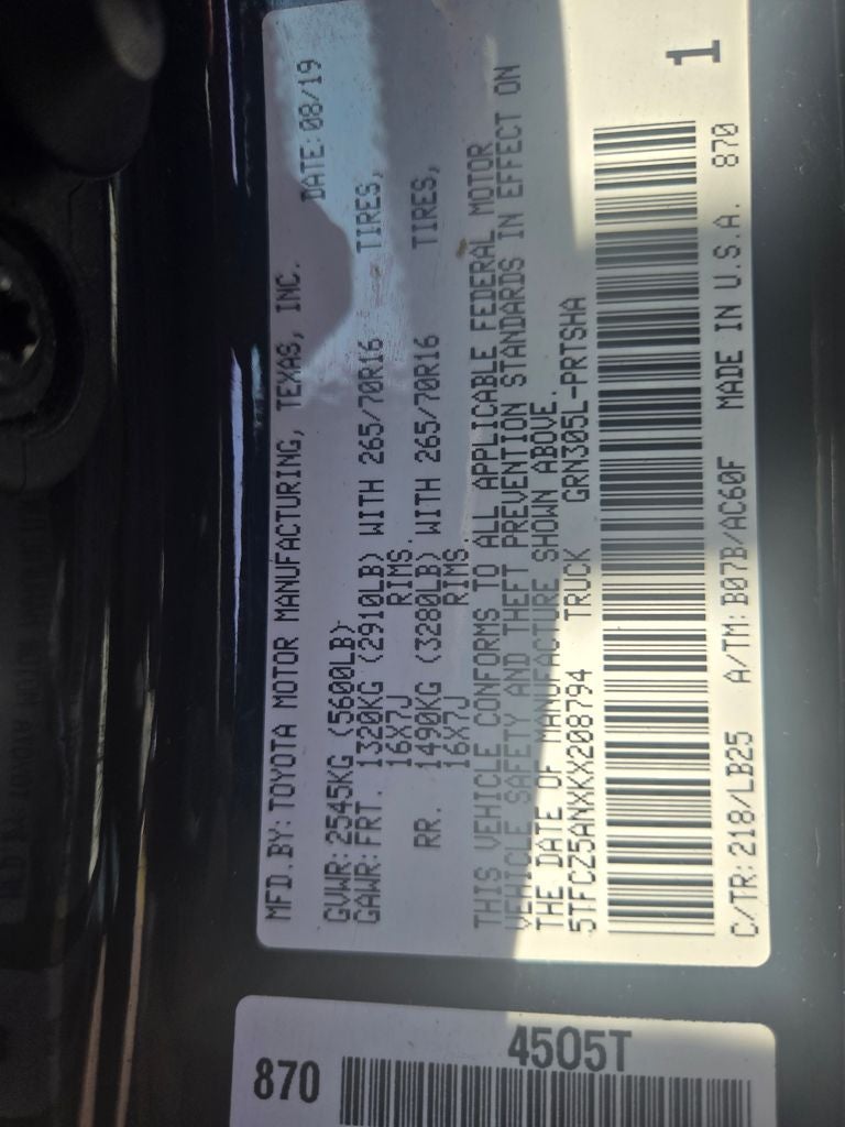 2019 Toyota Tacoma TRD Pro V6