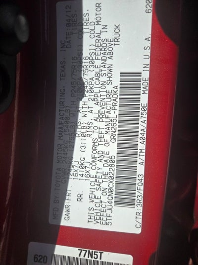 2012 Toyota Tacoma PreRunner V6