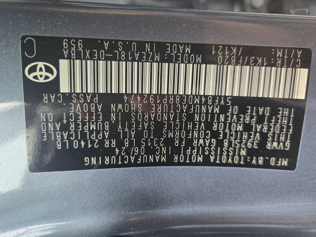 2024 Toyota Corolla LE