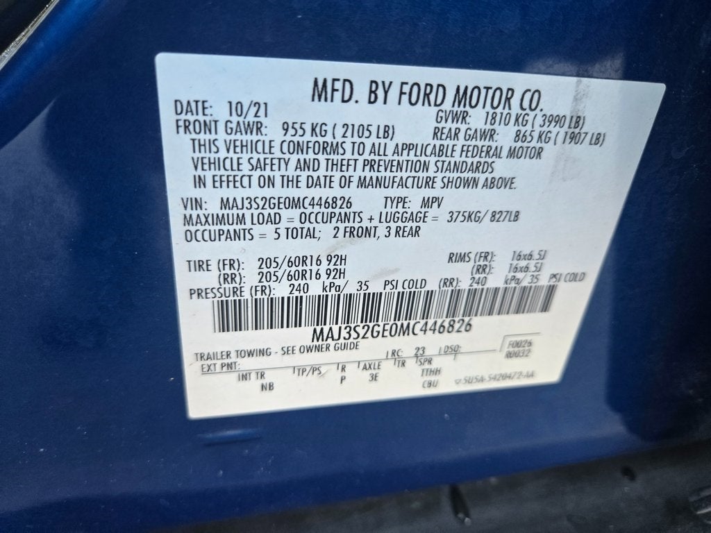 2021 Ford EcoSport SE