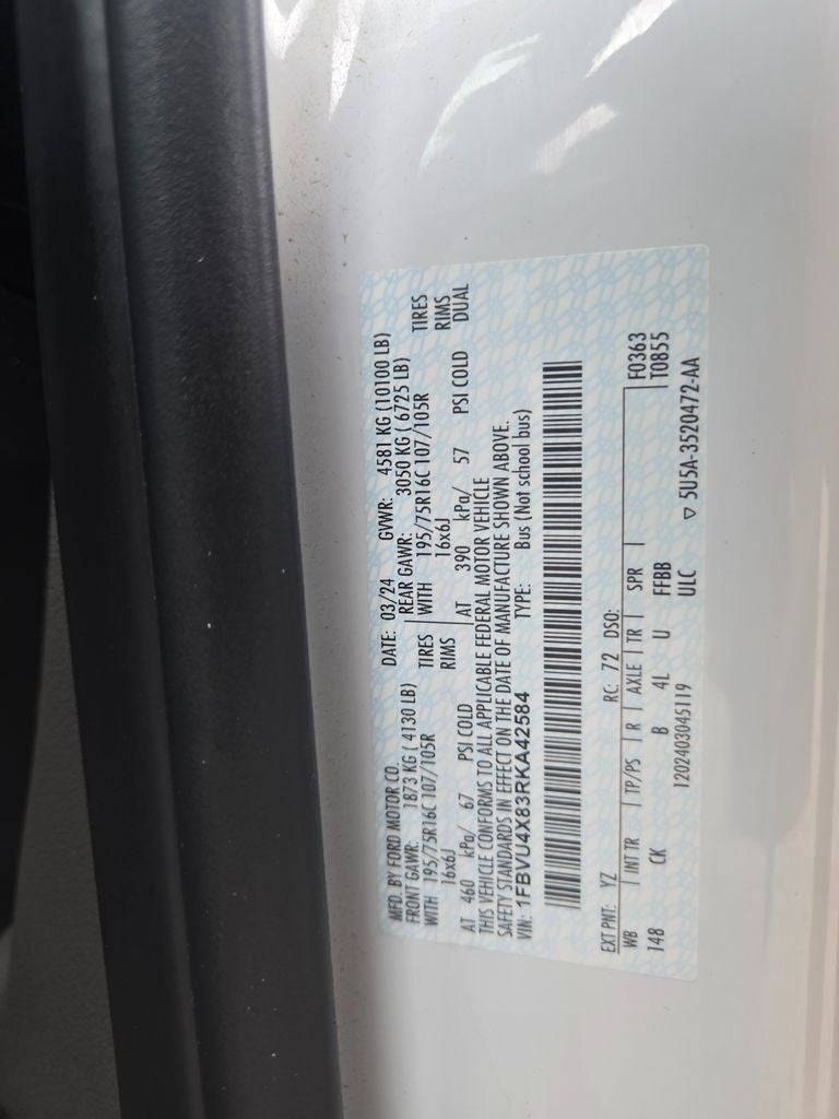 2024 Ford Transit-350 XLT DRW