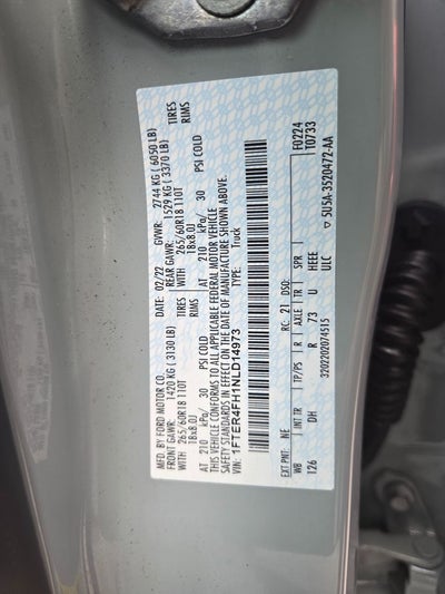 2022 Ford Ranger Lariat