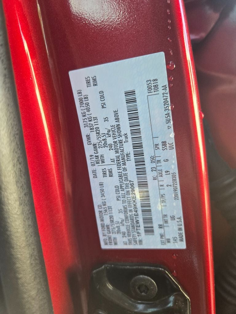 2019 Ford F-150 XLT
