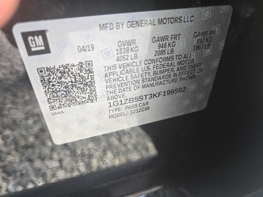2019 Chevrolet Malibu LS 1LS