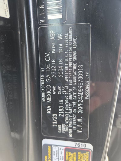2024 Kia Forte LXS