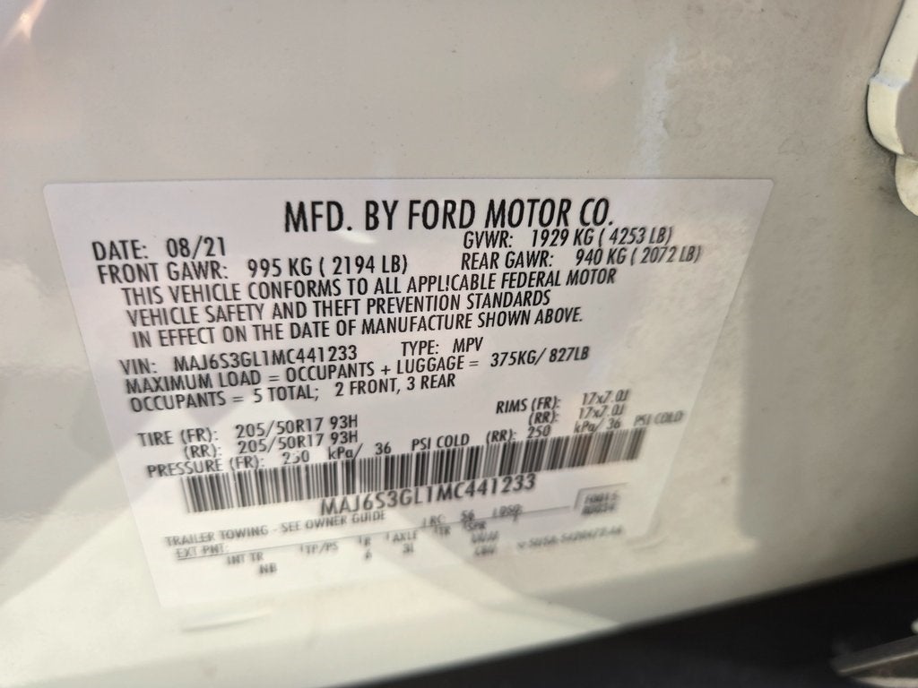 2021 Ford EcoSport SE