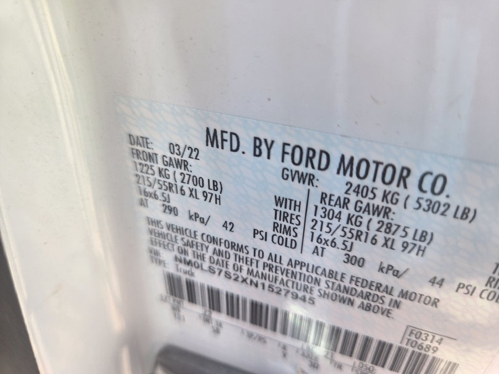 2022 Ford Transit Connect XL