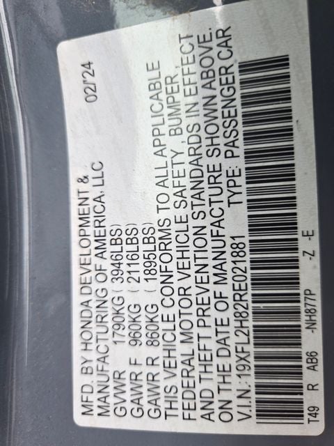 2024 Honda Civic Sport