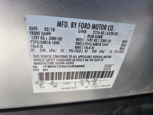 2018 Ford Explorer XLT