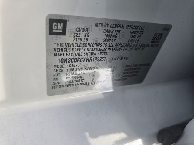 2017 Chevrolet Tahoe LT