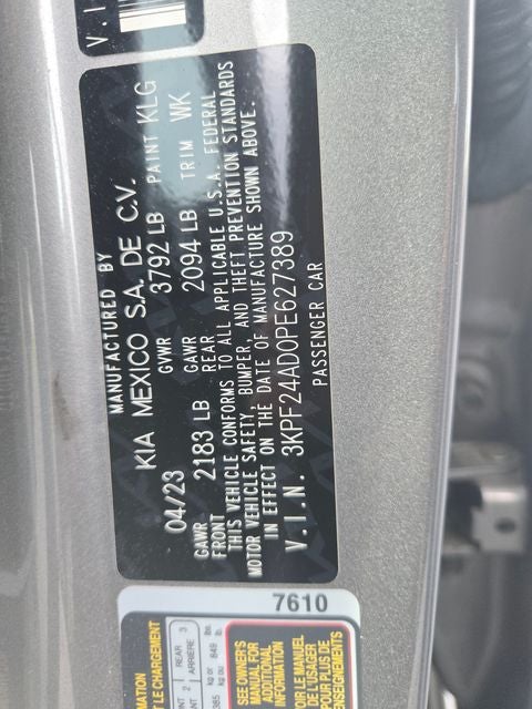 2023 Kia Forte LXS
