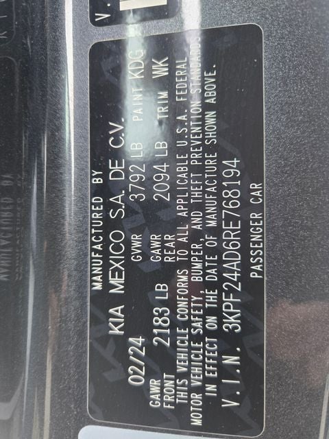 2024 Kia Forte LXS