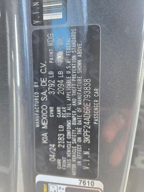2024 Kia Forte LXS