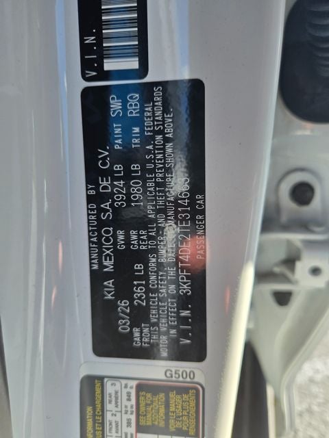 2026 Kia K4 LXS