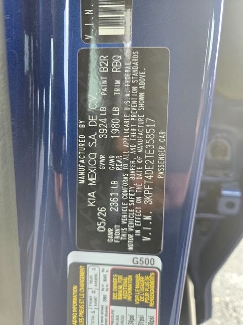 2026 Kia K4 LXS