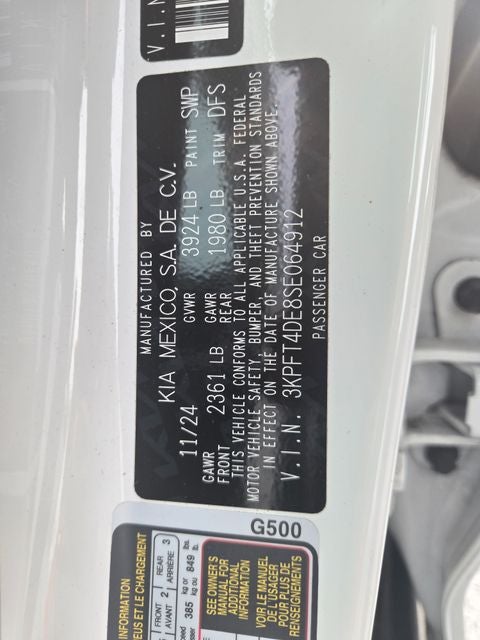 2025 Kia K4 LXS