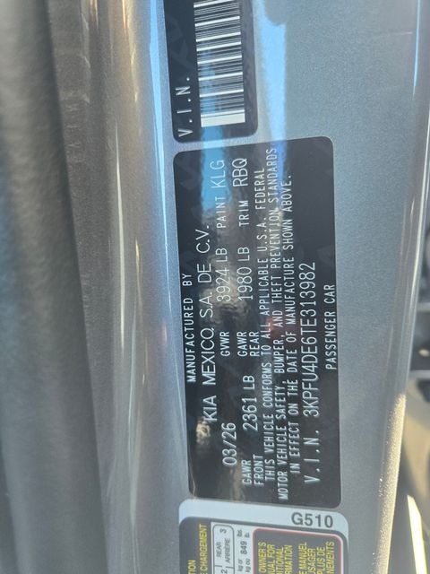 2026 Kia K4 EX
