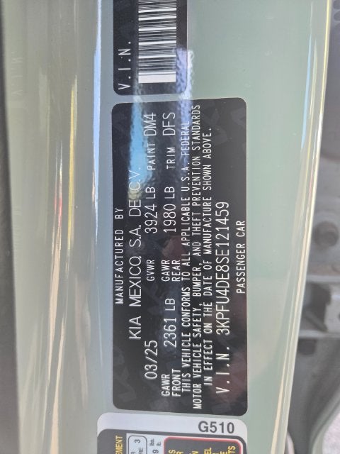 2025 Kia K4 EX