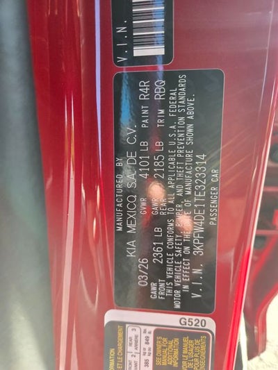 2026 Kia K4 GT-Line