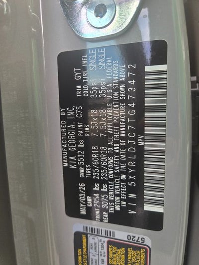2026 Kia Sorento S