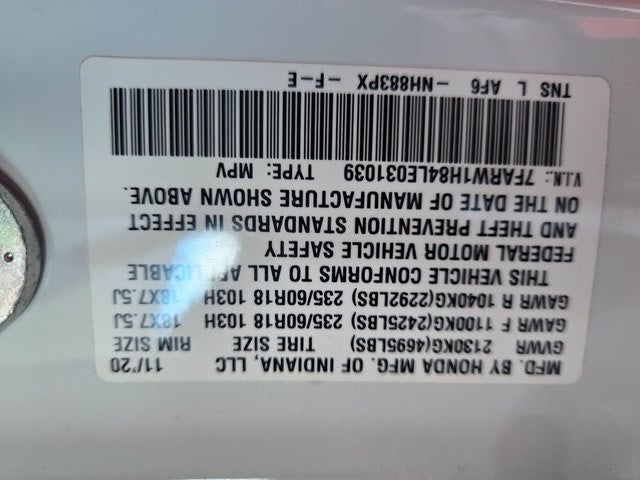 2020 Honda CR-V EX-L