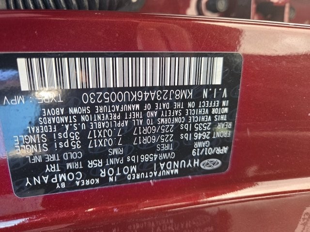 2019 Hyundai Tucson SE