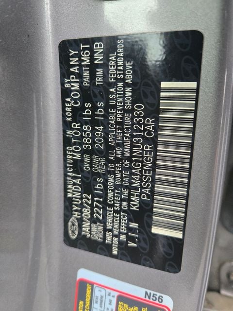 2022 Hyundai Elantra SEL