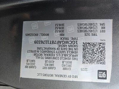 2026 Chevrolet Express 2500 Work Van Cargo