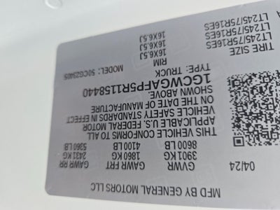 2024 Chevrolet Express 2500 Work Van Cargo