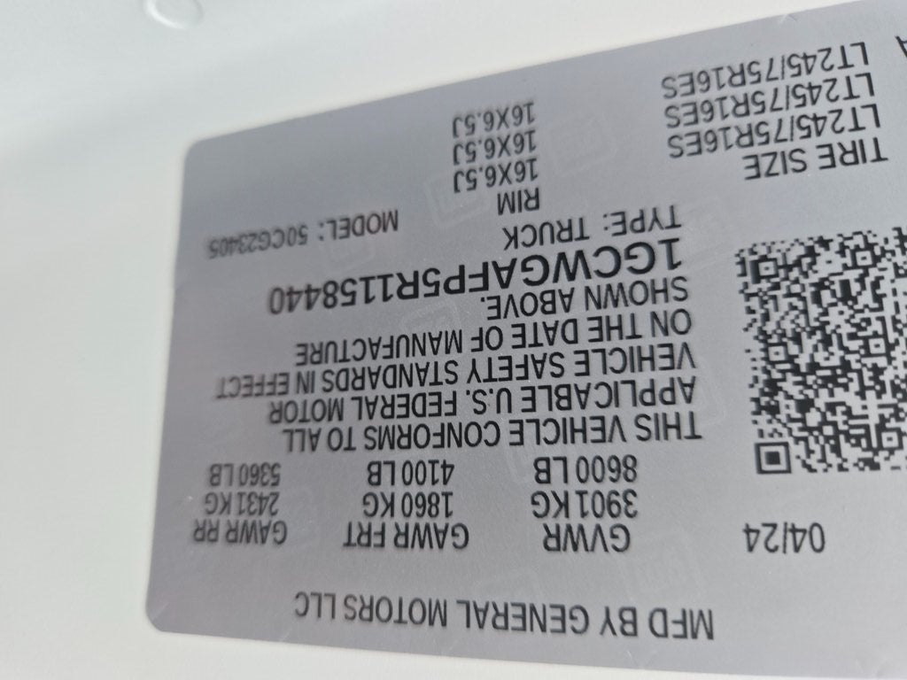 2024 Chevrolet Express 2500 Work Van Cargo