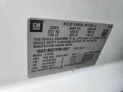 2015 GMC Yukon SLT