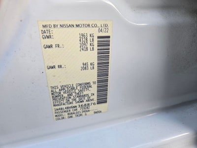 2022 Nissan Altima 2.5 S