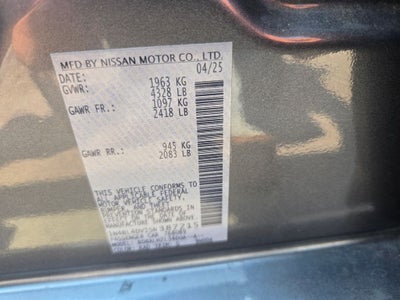 2025 Nissan Altima 2.5 SV