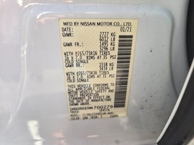 2021 Nissan Frontier PRO-4X