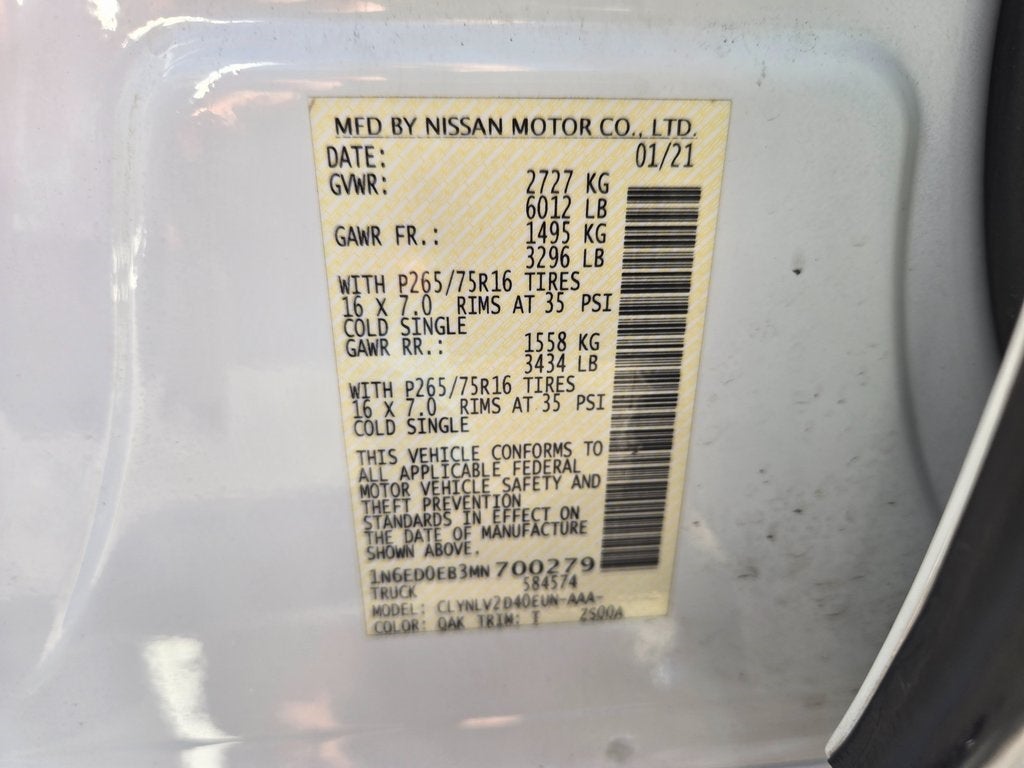 2021 Nissan Frontier PRO-4X