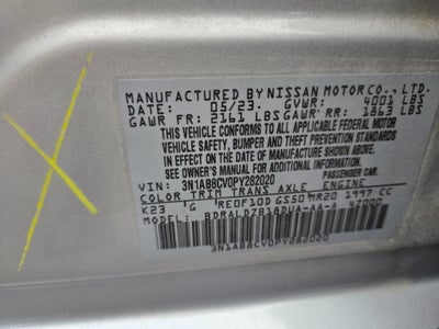 2023 Nissan Sentra SV