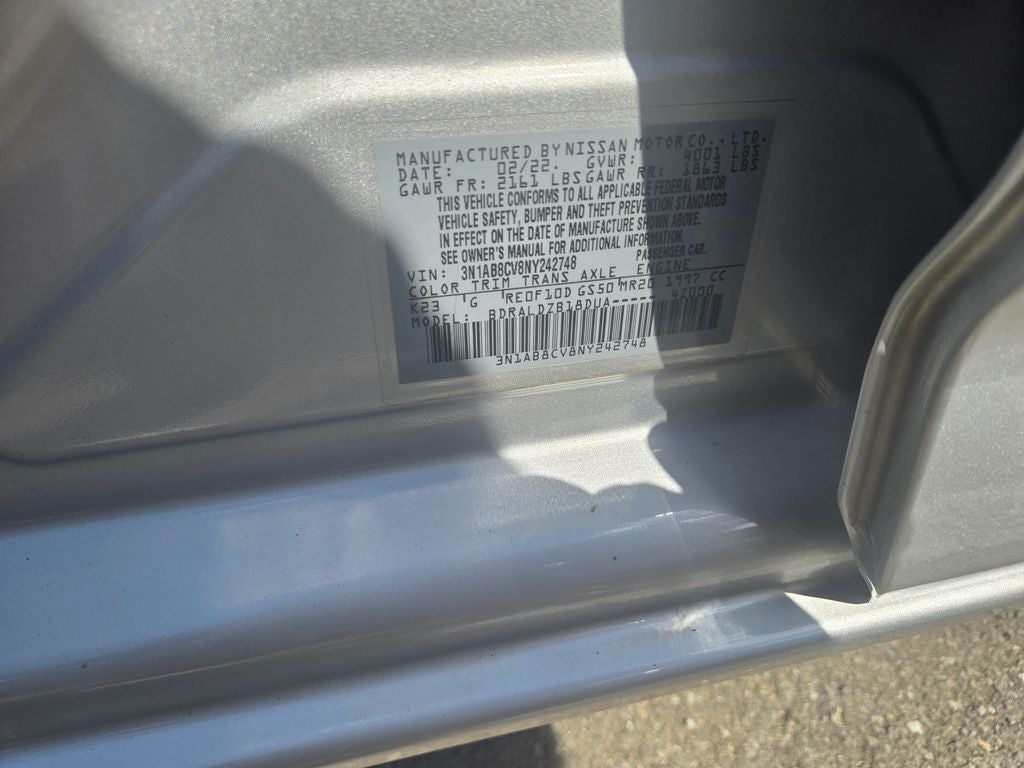 2022 Nissan Sentra SV